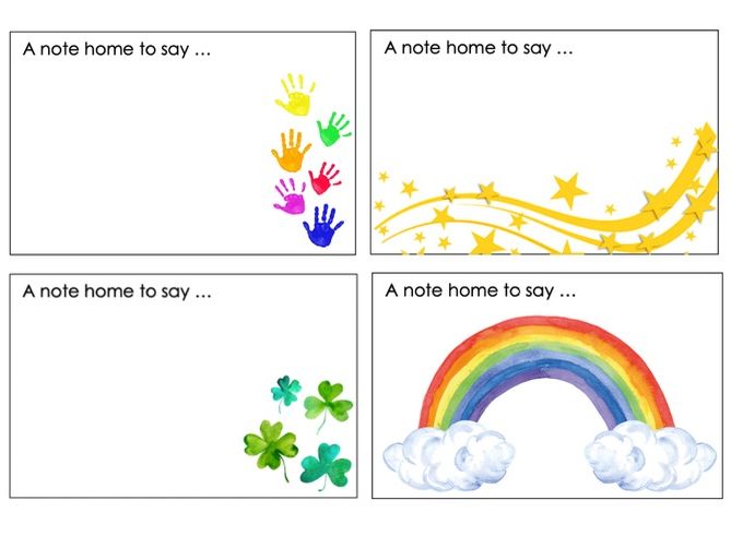 A Note Home to Say… | Positive Notes Home | 4 Designs | Parent Communication