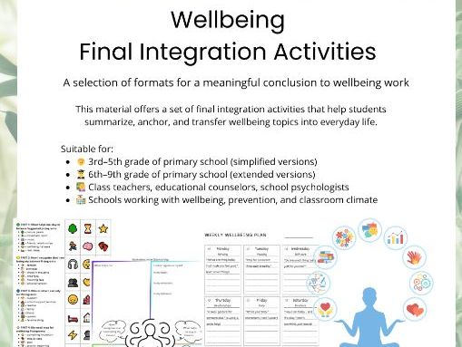Wellbeing Reflection & Integration Pack: PSHE Activities (KS2/KS3)