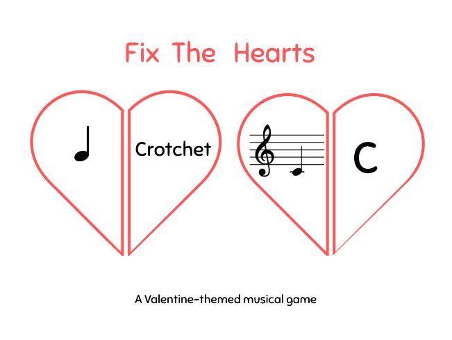 Fix The Hearts, Valentine-Themed Music Game