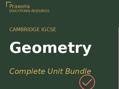 IGCSE Maths (0580) Unit 4 FREE SAMPLE pack