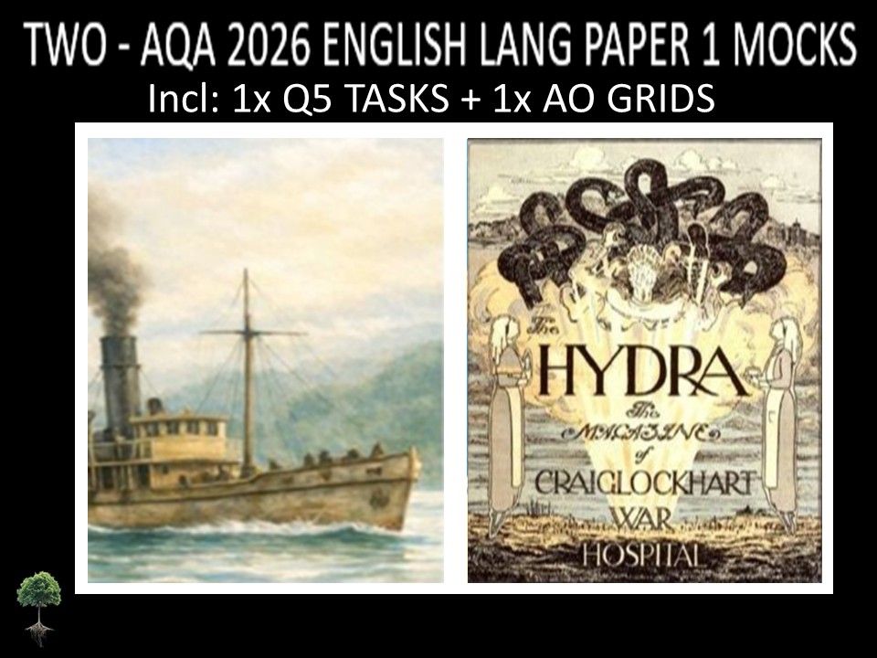 TWO - AQA PAPER 1 | 2026 FULL MOCKS | Q5 TASKS | AO GRIDS