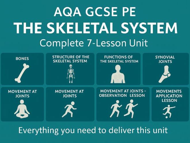 AQA GCSE PE Paper 1 – The Skeletal System 7-Lesson Unit