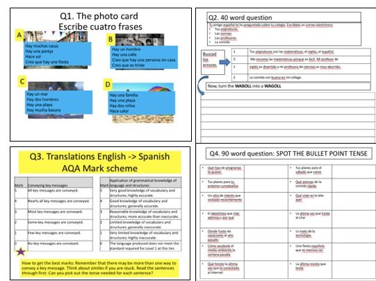 AQA GCSE Spanish (9-1) Foundation Writing Paper: The guide