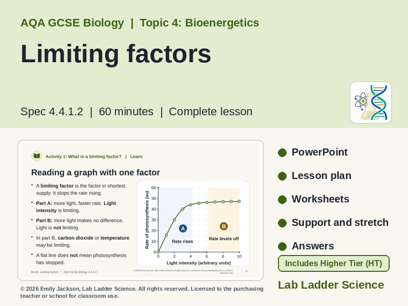 B4-05 Limiting Factors: AQA GCSE Biology