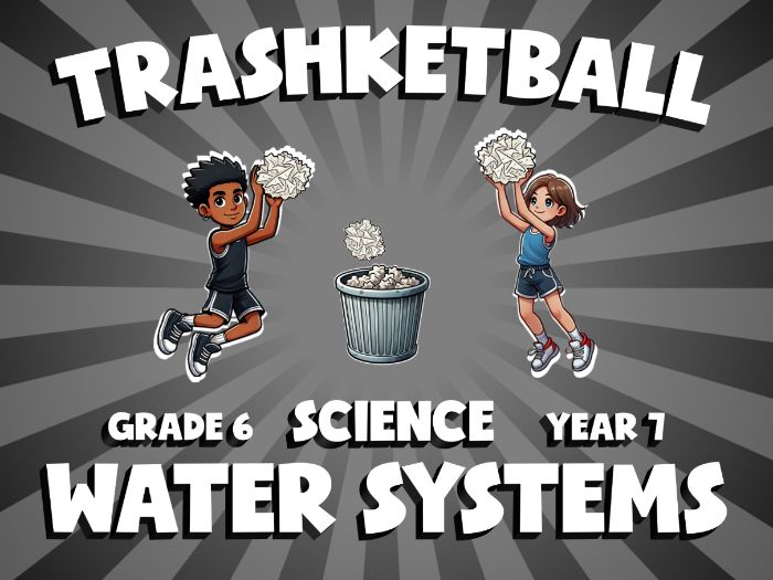 Water Systems TRASHKETBALL Science Game | No-Prep Year 7 Review Activity