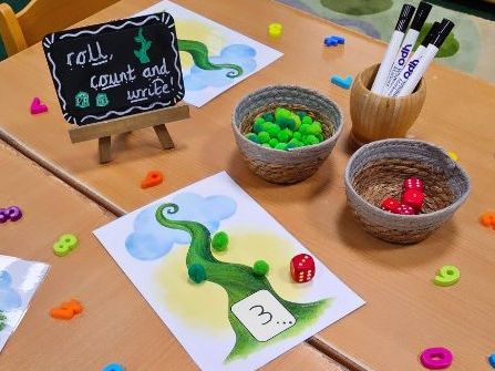 Beanstalk roll, count and write template