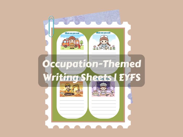 What Can You See?- 4 Occupations Writing Worksheets