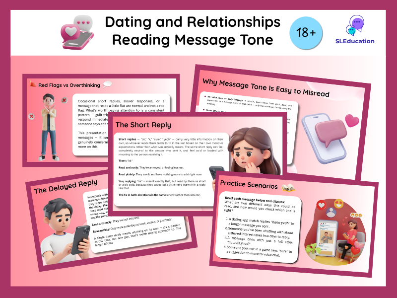 Reading Message Tone | Life Skills for Autism | Dating & Relationships | ASD