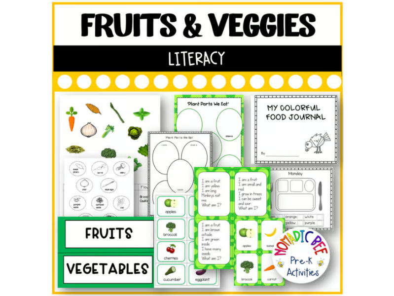 Fruits & Vegetables Literacy Activities