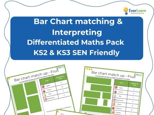 Bar Charts Worksheets – Match Graphs to Data (Differentiated KS2/KS3 SEN Maths)