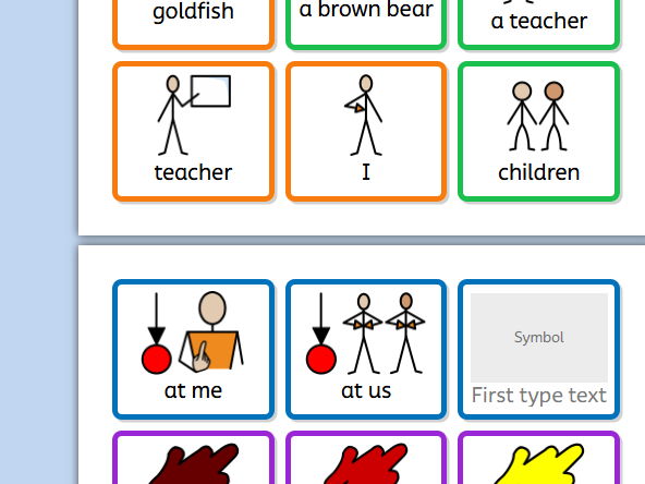 Brown Bear, Brown Bear, What Do You See? – Colourful Semantics Sentence Building