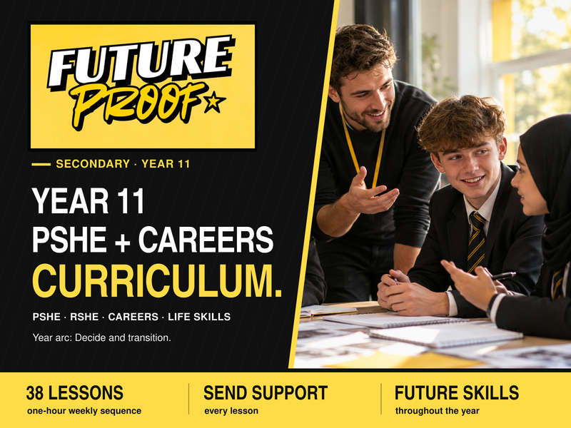 Year 11 PSHE, RSHE and Careers | 38 Lessons | FUTUREPROOF