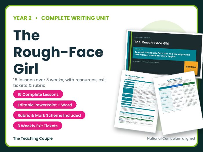 The Rough-Face Girl | Year 2 English Unit | 15 Complete Lessons + Resources + Mark Scheme