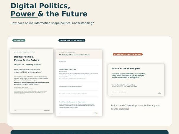 Digital Politics & Media Literacy Lesson Pack