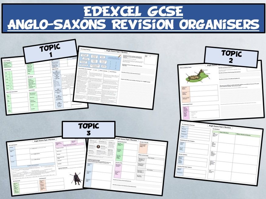 GCSE Anglo Saxon Revision Organisers