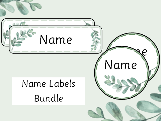 Natural classroom labels (OFFER)