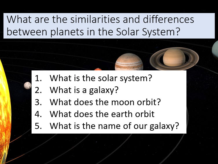 KS3 7.2.2 Solar System