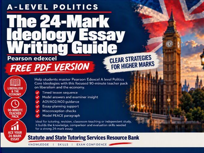 Pearson Edexcel A Level Politics: The 24-Mark Ideology Essay - Teacher Answer  Pack - FREE