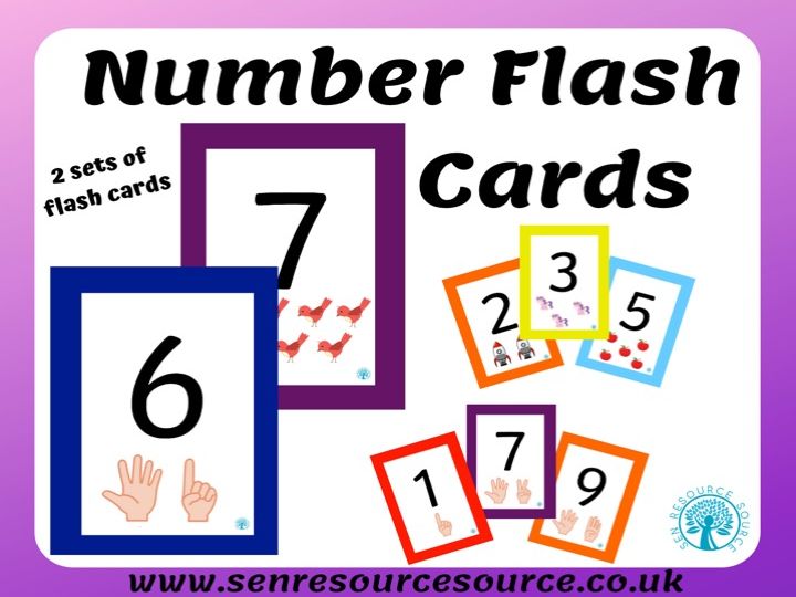 Number flash cards | Teaching Resources