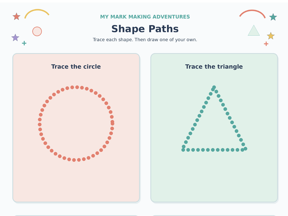 FREE! Make Your Mark! Fun Early Years Mark-Making Sheets