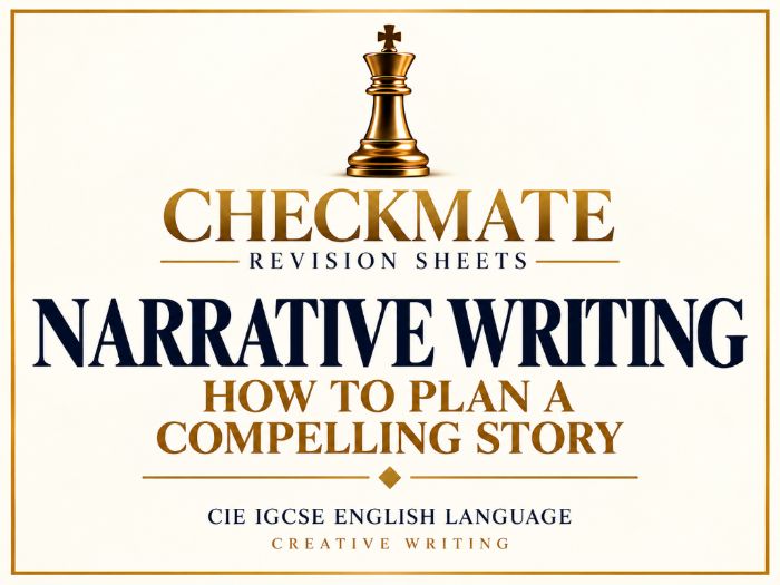 CIE IGCSE English Language: Narrative Writing Revision Sheet 1 – How to Plan a Compelling Story