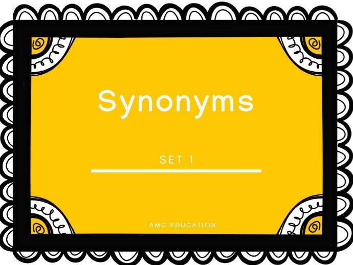 Synonyms Set 1