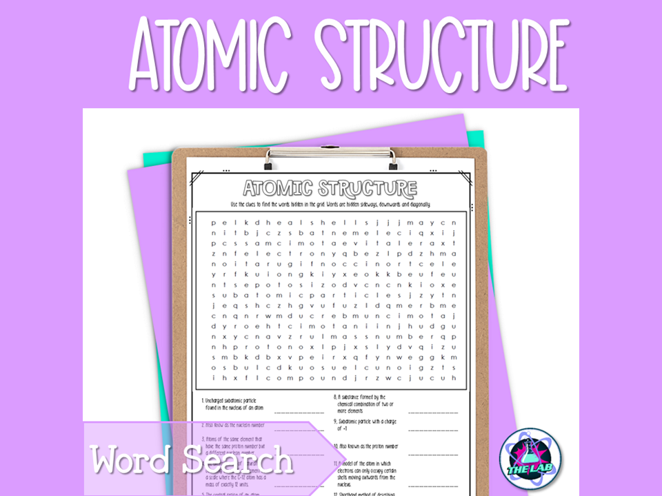 Atomic Structure Word Search