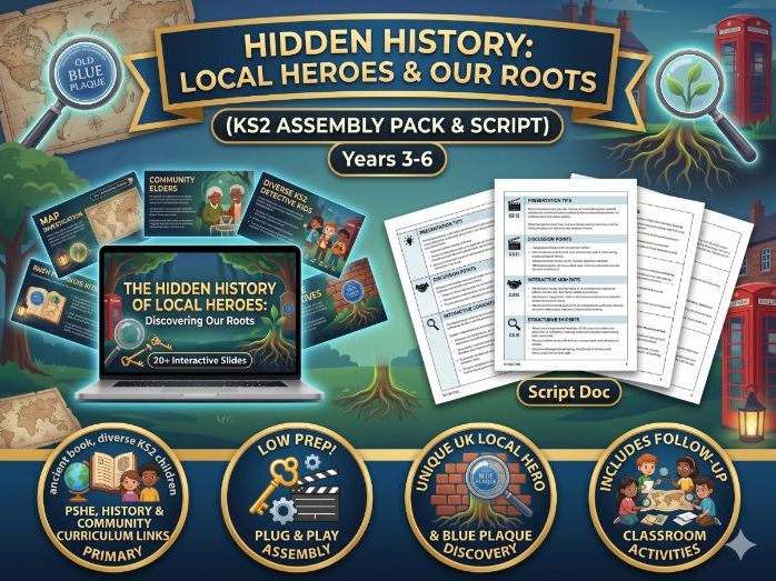 Hidden History: KS2 Local Heroes & Our Roots Assembly Pack