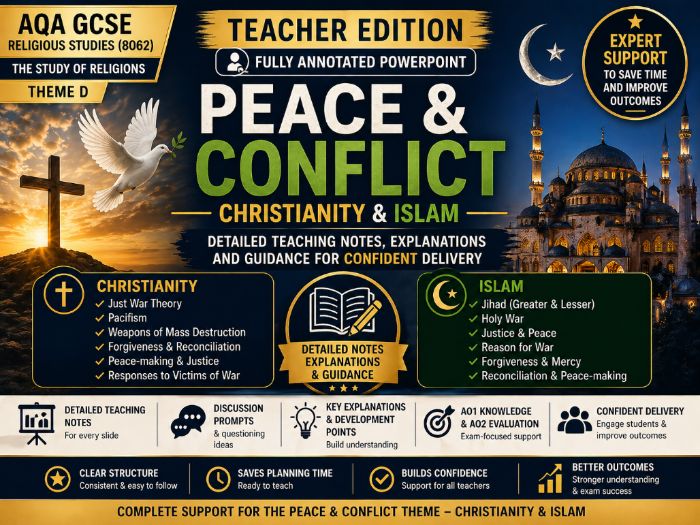 GCSE Religious Studies – Religion, Peace & Conflict Teacher Edition (Christianity & Islam) | AQA 806