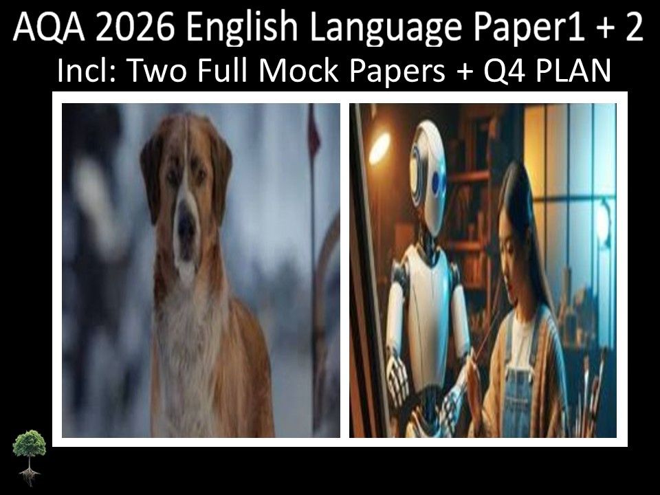 Two AQA 2026 GCSE English Language Paper 1 + 2 Mocks | Q4 Plan