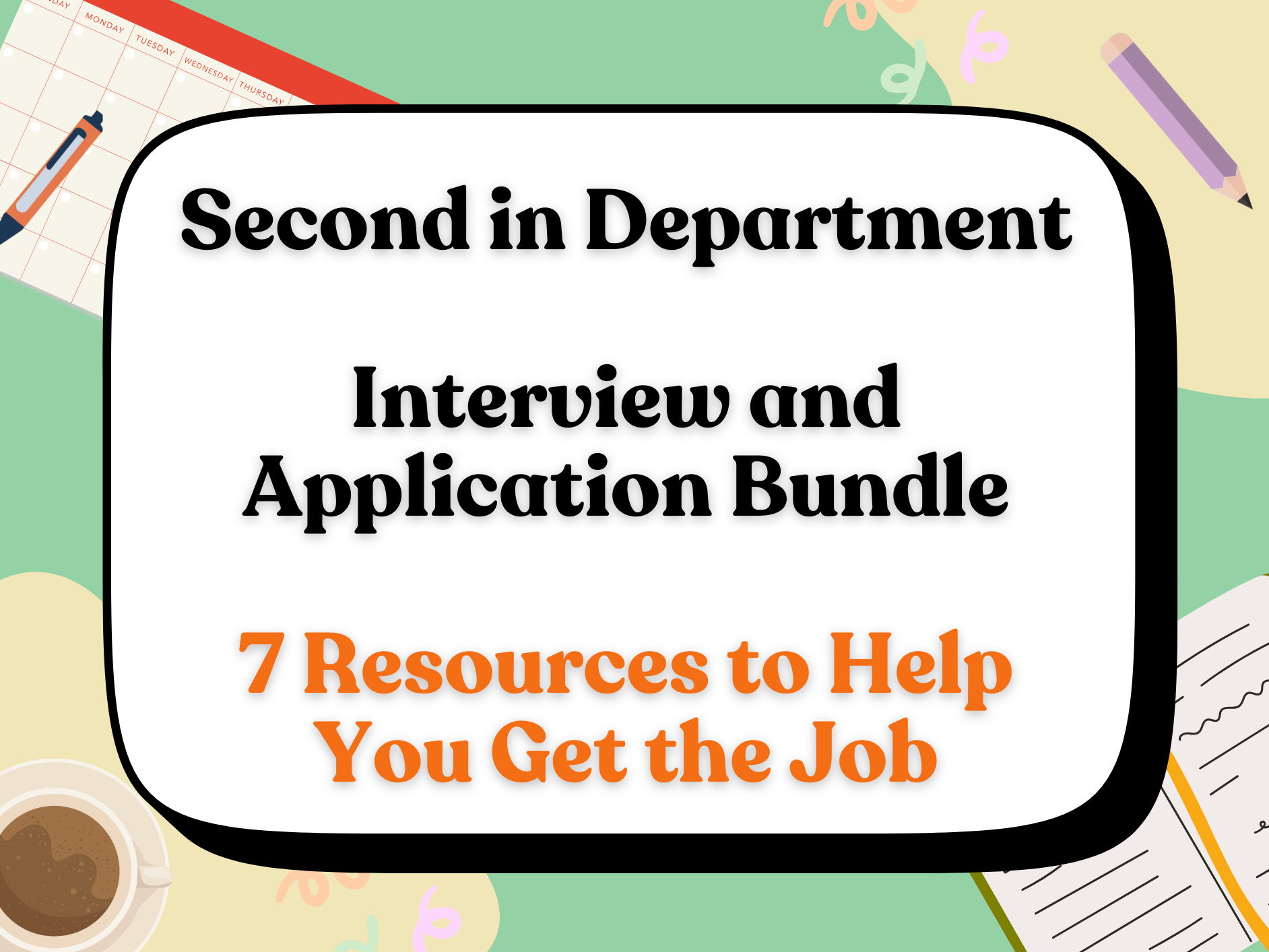 Second in Department | Assistant Head of Department | Deputy Curriculum Lead | Interview and Application Bundle