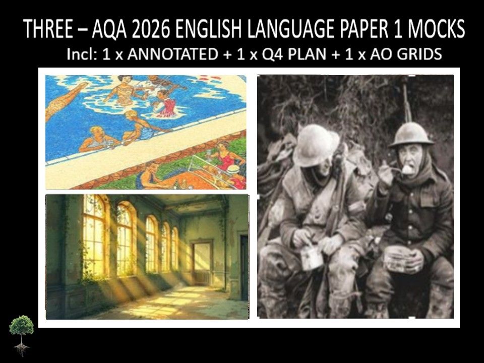 THREE - AQA PAPER 1 | 2026 FULL MOCKS | ANNOTATED | Q4 PLAN | AO GRIDS