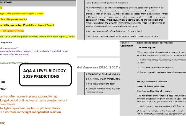 Ocr a level chemistry past papers 2019 image