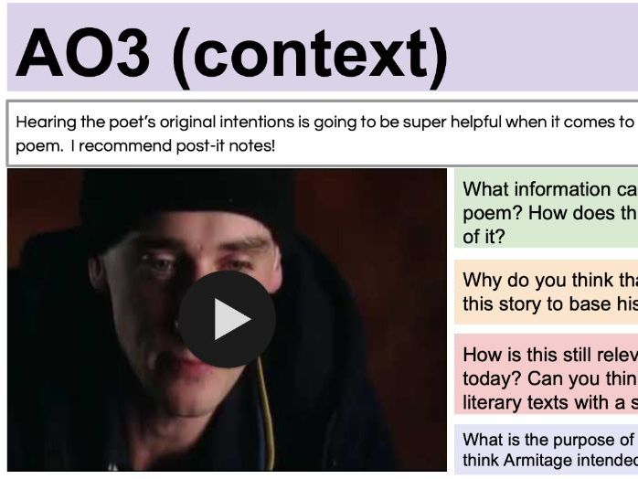 Power and Conflict introduction lesson plus Remains and War Photographer