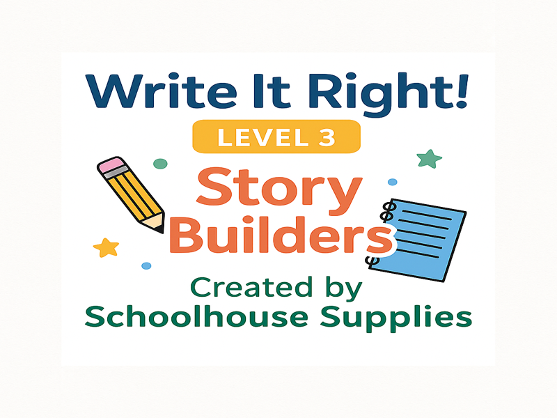 Write It Right! – Level 3: Story Builders | Creative Writing Workbook