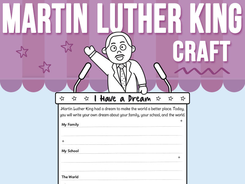 Martin Luther King Jr. Craft and Writing Prompts