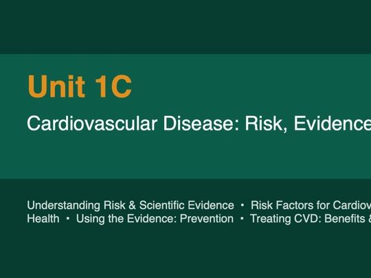 AS Biology International 1C- Cardiovascular Health and Risk -Edexcel