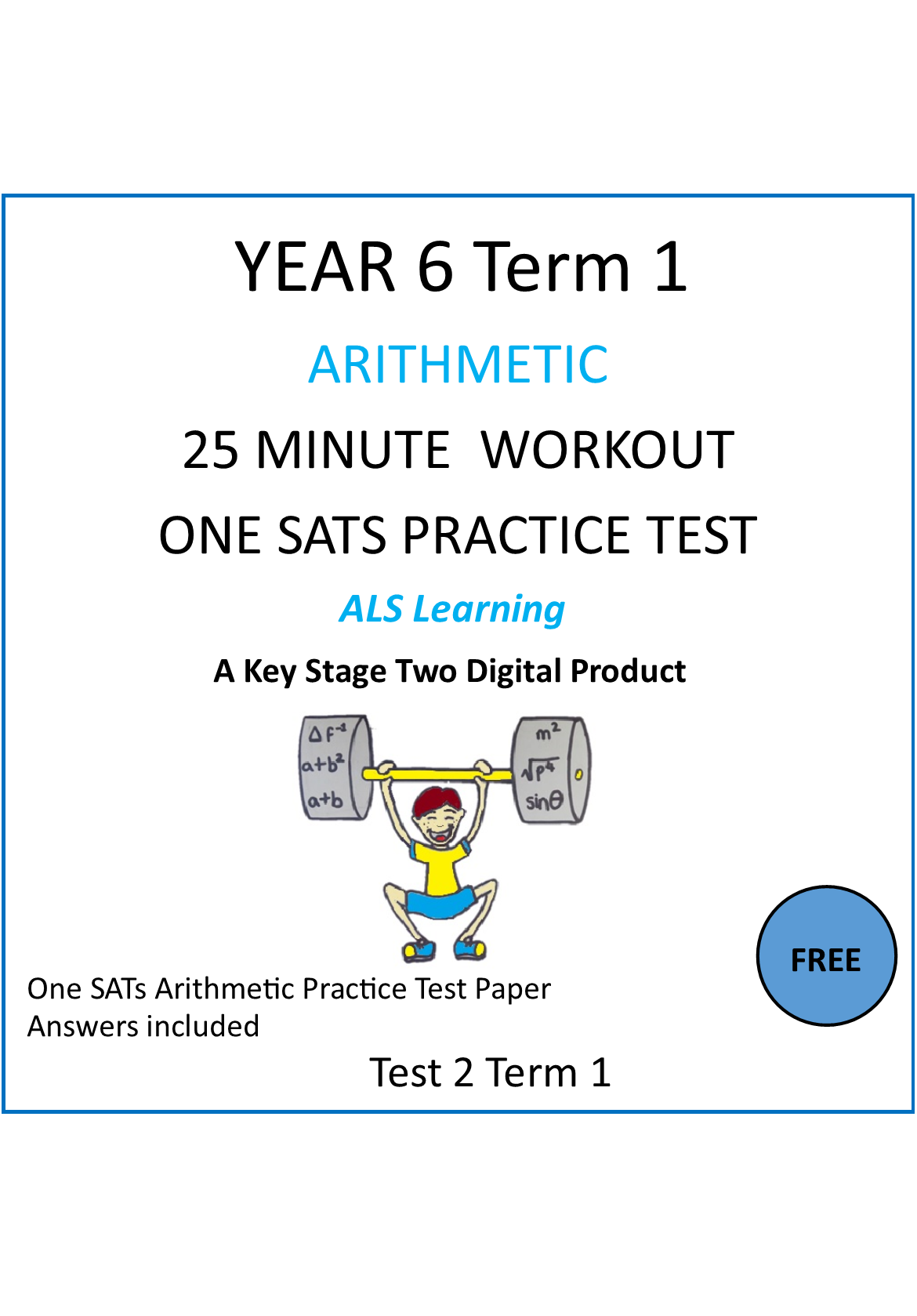 A FREE YEAR 6 TERM 1 ARITHMETIC TEST 2 | Teaching Resources
