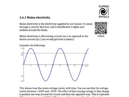 Mains electricity