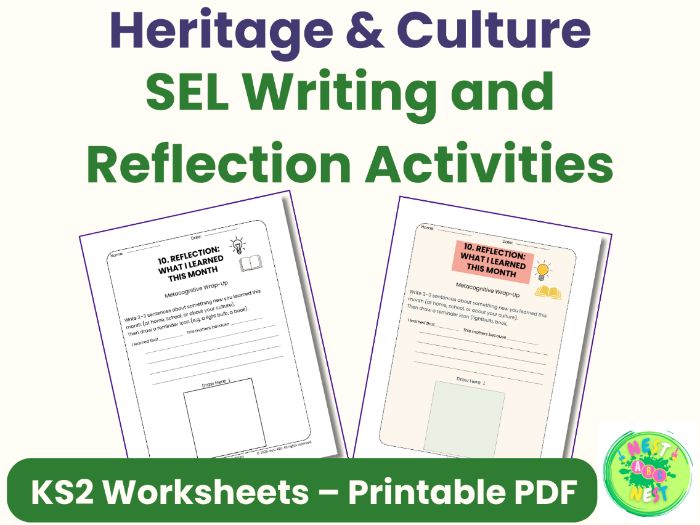 Heritage & Culture – KS2 PSHE Writing and Reflection Pack (Printable Worksheets)