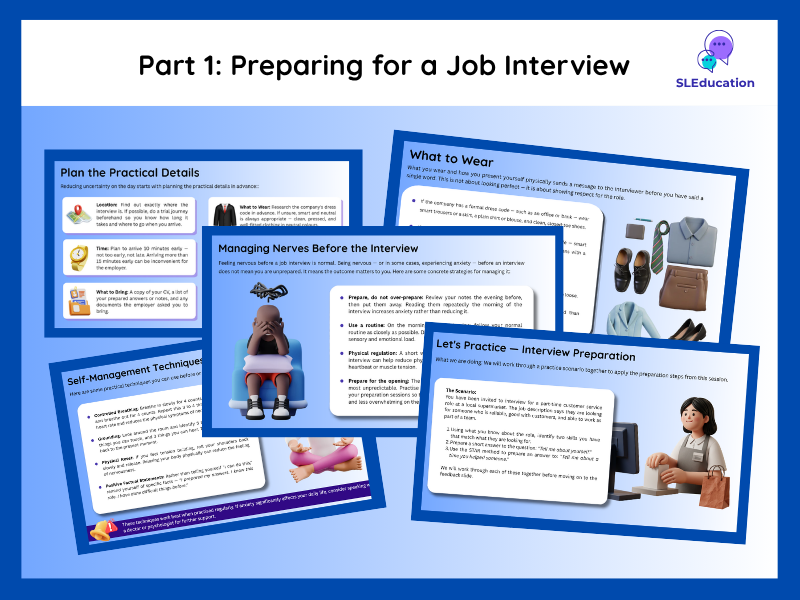 Part 1: Preparing for a Job Interview | Life Skills for ASD | Employability
