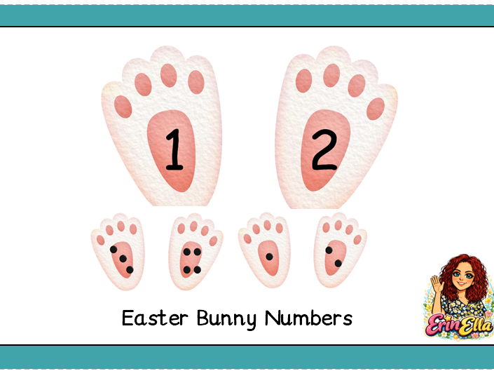 Easter Bunny Number match