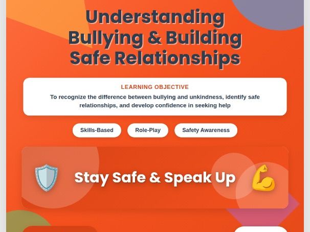 Bullying, Safe Friendships & Help-Seeking – PSHE  Lesson Pack