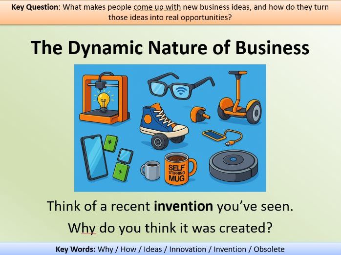 GCSE Business Studies EdExcel Theme 1: Enterprise and Entrepreneurship