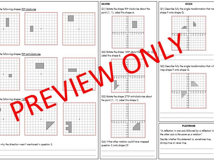 Rotation worksheet