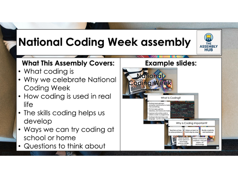 National Coding Week Assembly – KS1 & KS2 Computing Awareness PowerPoint
