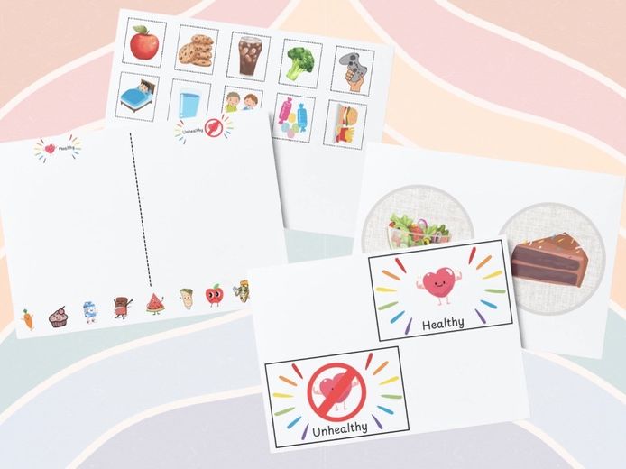 Healthy & Unhealthy Food & Activities Sorting