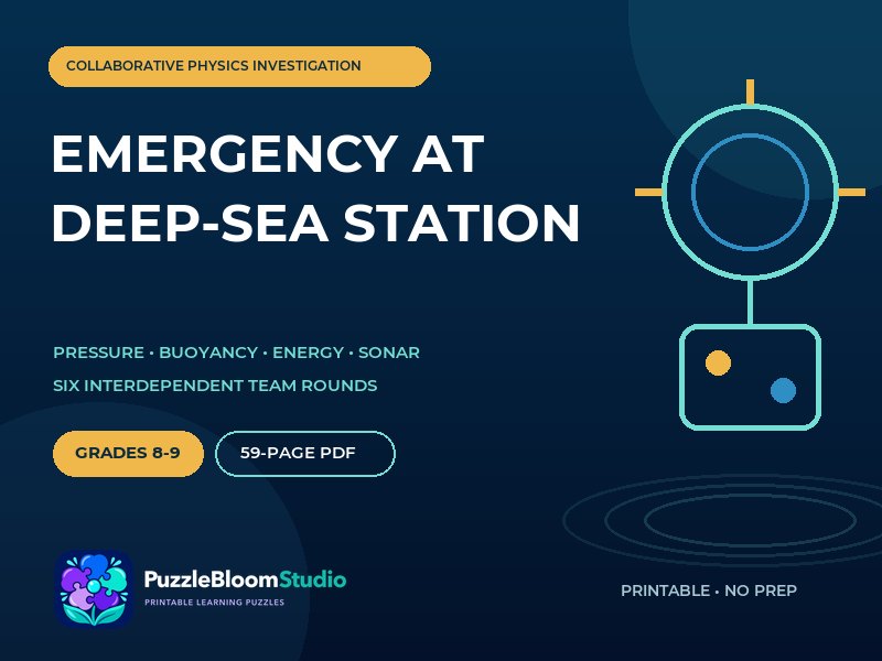 Physics Team Game: Pressure & Buoyancy | Years 9–10 | Deep-Sea Station