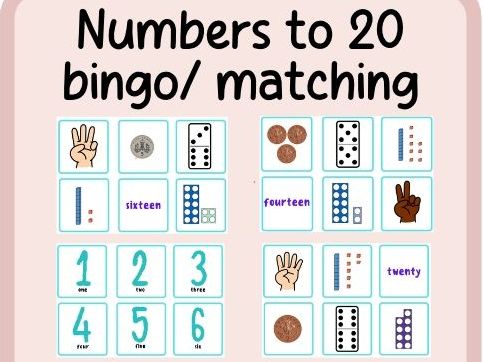 Number to 20 bingo