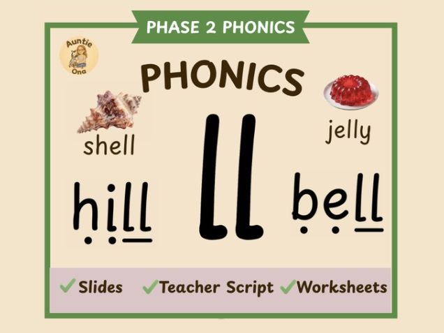 'll'' Digraph Sound Phonics - Phase 2 Complete  Lesson (EYFS)